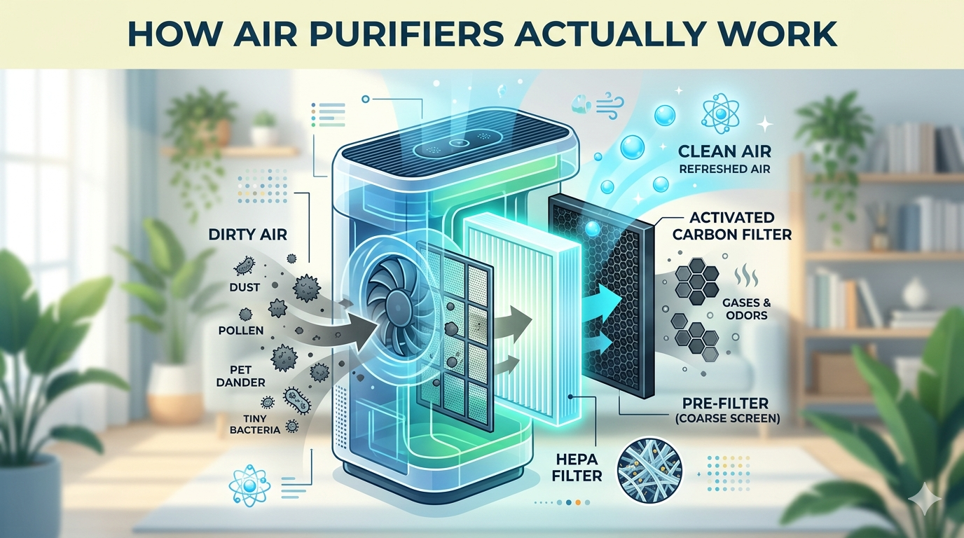 How Air Purifiers Actually Work: Indian Pollution Science